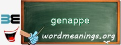 WordMeaning blackboard for genappe